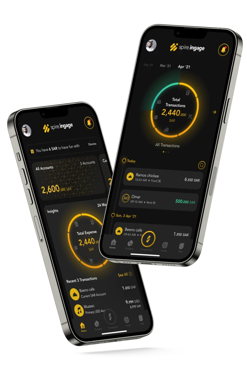 Ingage accounts overview and spending insights